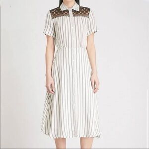 Sandro Paris Striped Midi Shirt Dress – EU 36 (US 2/4)